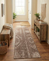 Desert Nomad Terrace Collection Area Rug - Sahara (Brown) Runner Brown  lifestyle 51
