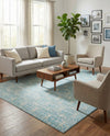 Metro Heights Collection Area Rug -  Hudson Rectangle Blue  lifestyle 14