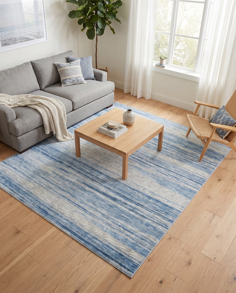 Zagros Shades Collection Area Rug -  Sepidan Square Blue Ivory  lifestyle 51