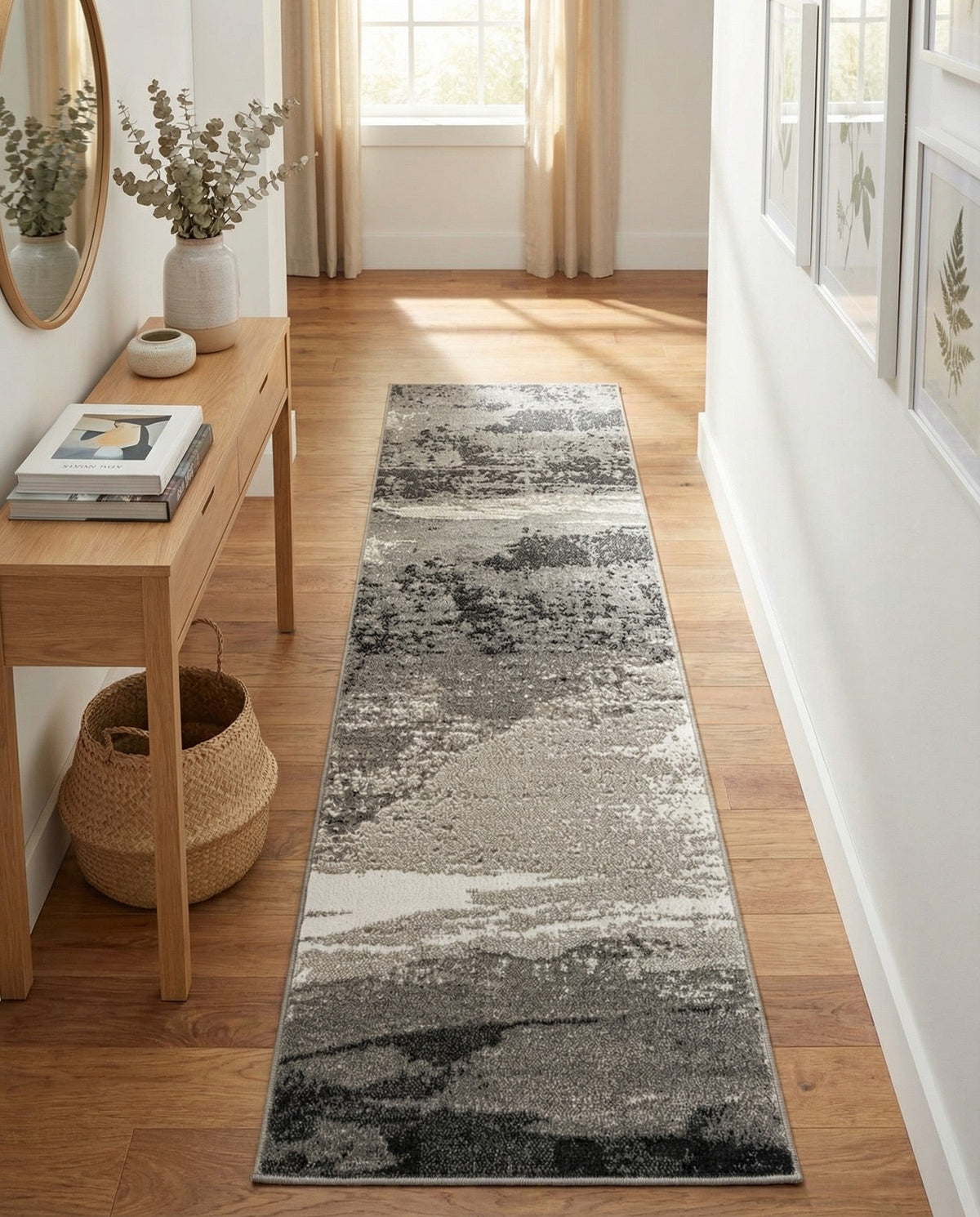 Copenhagen Edge Collection Area Rug - Nyhavn Runner Black  lifestyle 132