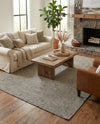 Highland Woven Jute Collection Area Rug - Glenmore (Gray) Rectangle Gray  lifestyle 4