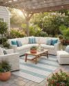 Urban Oasis Rugs Collection Area Rug -  District (Light Gray) Rectangle Light Gray  lifestyle 10