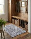 Sahara Essence Collection Area Rug - Oasis (Gray) Rectangle Gray  lifestyle 13