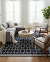 Metro Heights Collection Area Rug -  Liberty Rectangle Navy Blue  lifestyle 4