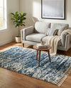 Tranquil Tides Shag Collection Area Rug - Marina Rectangle Blue  lifestyle 15