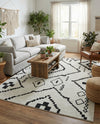 Tangier Treasures Collection Area Rug -  Chefchaouen Rectangle Ivory  lifestyle 9