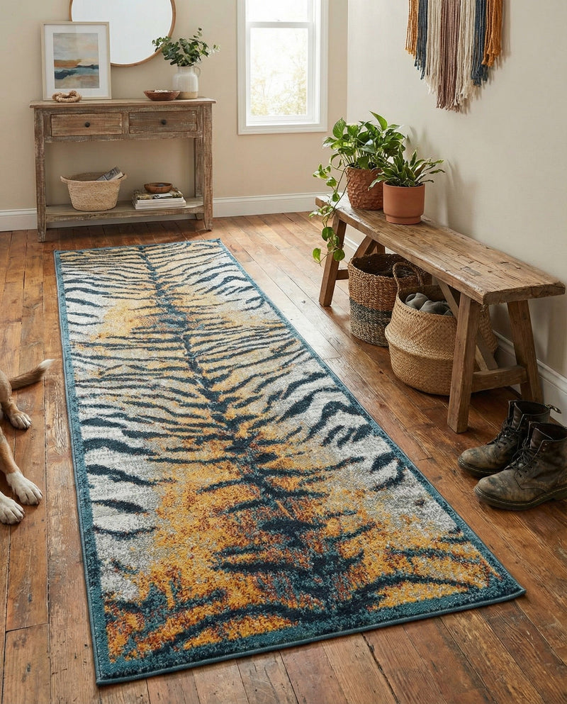 Aegean Elegance Washables Collection Area Rug -  Milos Runner Light Brown  lifestyle 23