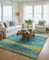Seaside Haven Rugs Collection Area Rug -  Sandbar Rectangle Multi.Blue  lifestyle 15