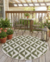 Urban Oasis Rugs Collection Area Rug -  Highrise (Green) Round Green  lifestyle 52