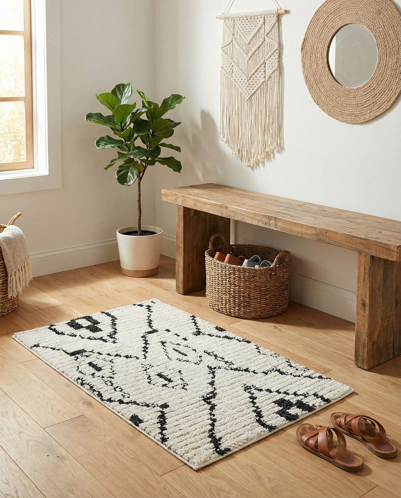 Tangier Treasures Collection Area Rug -  Chefchaouen Rectangle Ivory  lifestyle 18
