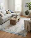 Aegean Elegance Collection Area Rug -  Milos Rectangle Gray Blue  lifestyle 25
