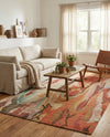 Savannah Threads Collection Area Rug -  Taklamakan Rectangle Multi  lifestyle 6