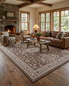 Tribal Terrace Treasures Collection Area Rug -  Incan Isle (Brown) Rectangle Brown  lifestyle 24