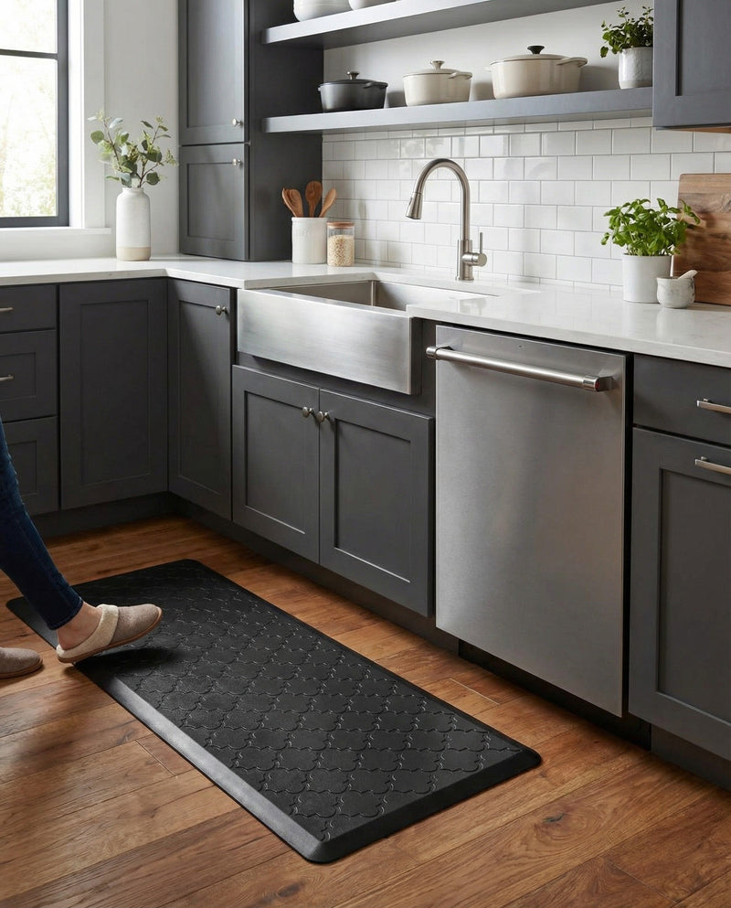 Cozy Mat Collection Area Rug -  Eden Rectangle Black  lifestyle 20