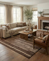 Autumn Meadow Collection Area Rug -  Nutmegwood Rectangle Brown  lifestyle 19