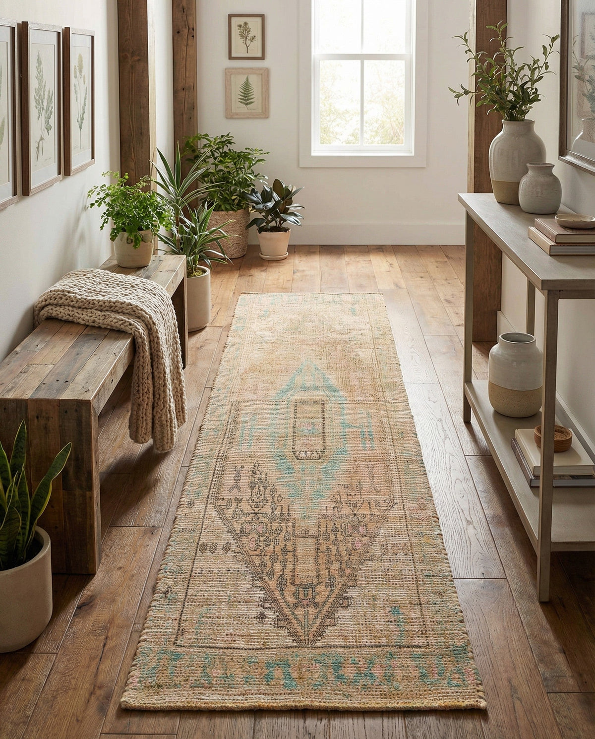 Savannah Threads Collection Area Rug -  Mojave Runner Khaki and Ivory  lifestyle 51