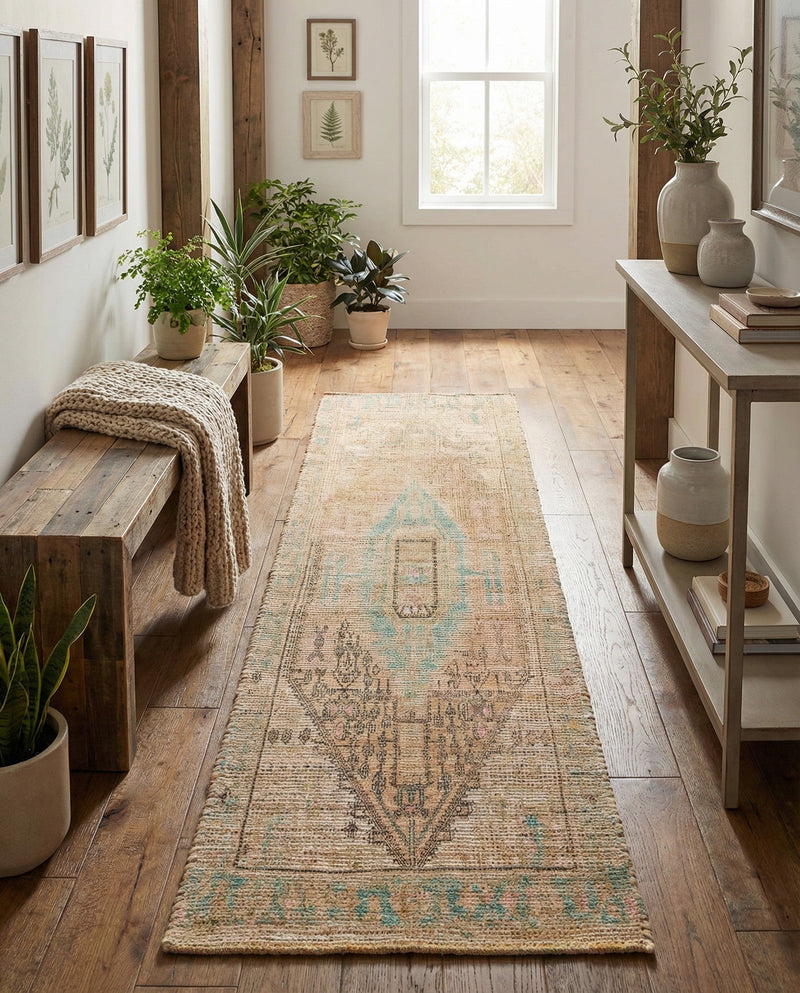 Savannah Threads Collection Area Rug -  Mojave Runner Khaki and Ivory  lifestyle 51