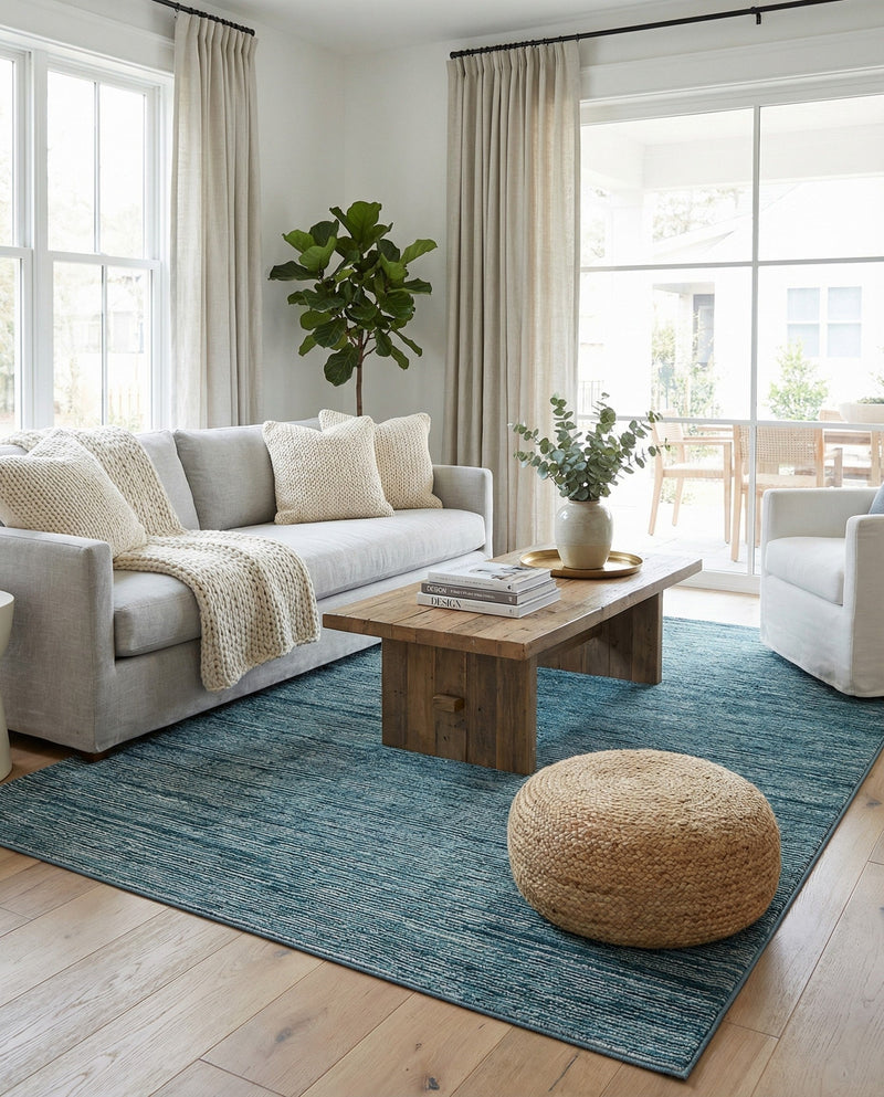 Bloomsbury Elegance Collection Area Rug -  Kensington (Blue) Rectangle Blue  lifestyle 13