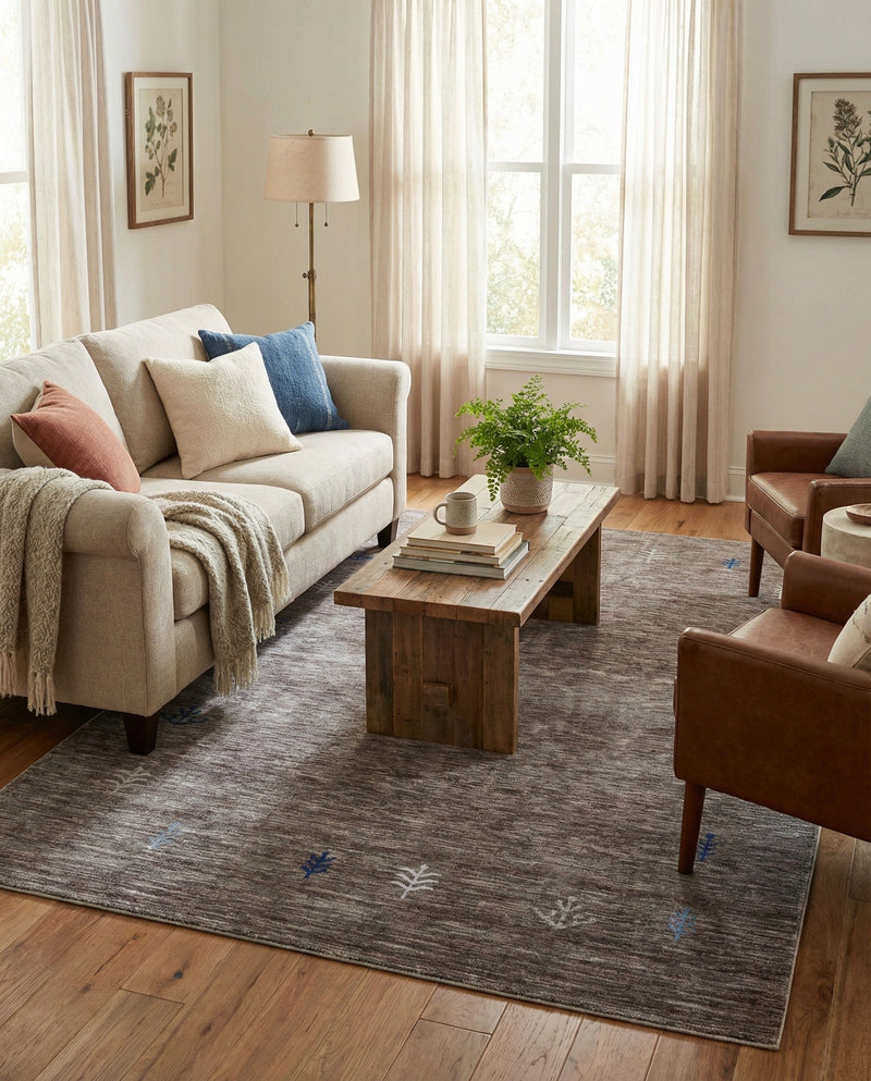 Zagros Shades Collection Area Rug -  Yasuj Rectangle Gray Brown  lifestyle 5