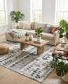 Dresden Elegance Collection Area Rug -  Zittau Rectangle Gray  lifestyle 9