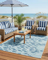Seaside Haven Rugs Collection Area Rug -  Harbor Rectangle Blue  lifestyle 31
