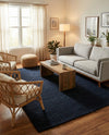 Lana Tasmanian Wool Collection Area Rug - Waitomo Rectangle Navy Blue  lifestyle 18