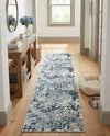 Aegean Elegance Washables Collection Area Rug -  Andros Runner Gray Navy Green  lifestyle 61