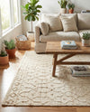 Savannah Weave Collection Area Rug - Serengeti Rectangle Ivory  lifestyle 19