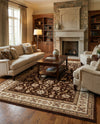 Jaipur Elegance Collection Area Rug -  Nahargarh (Brown) Rectangle Brown  lifestyle 19