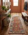 Patio Heritage Collection Area Rug -  Eden Runner Antique Red  lifestyle 59