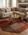 Autumn Meadow Collection Area Rug -  Sycamoreside (Multi) Octagon Multi  lifestyle 65