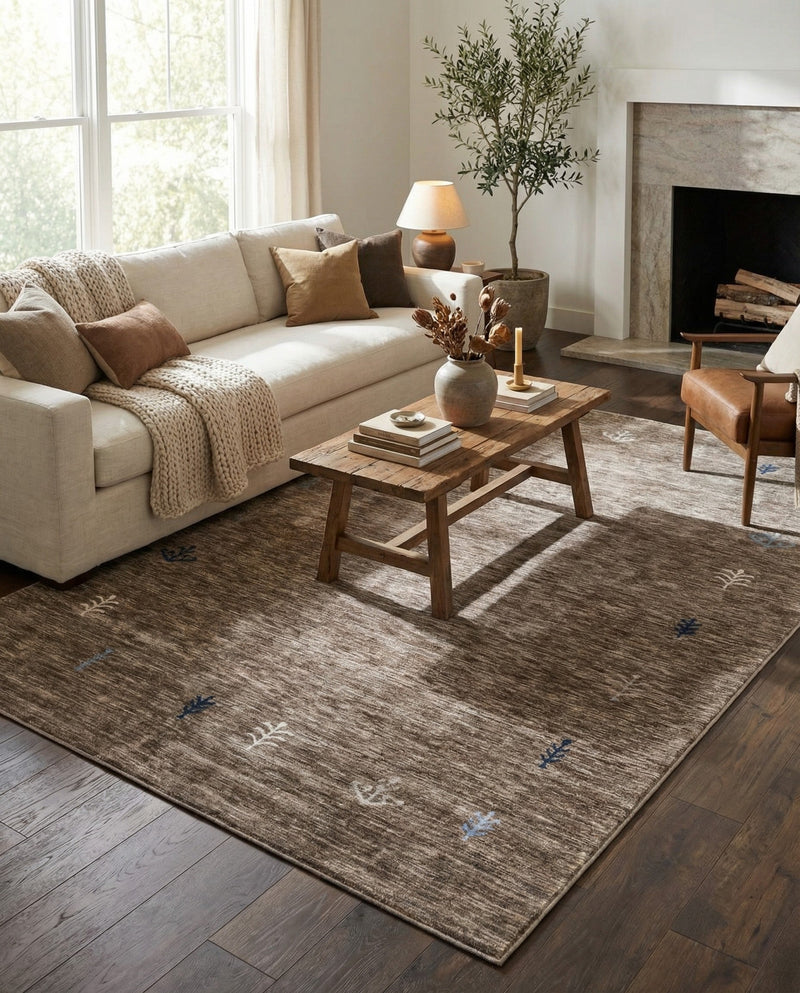 Zagros Shades Collection Area Rug -  Yasuj Rectangle Gray Brown  lifestyle 22