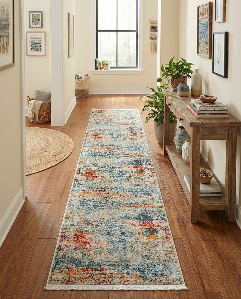 Caribbean Breeze Collection Area Rug -  Isla Runner Cream  lifestyle 41