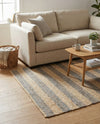 Woven Seaside Jute Collection Area Rug - Nantucket Rectangle Gray Ivory  lifestyle 44