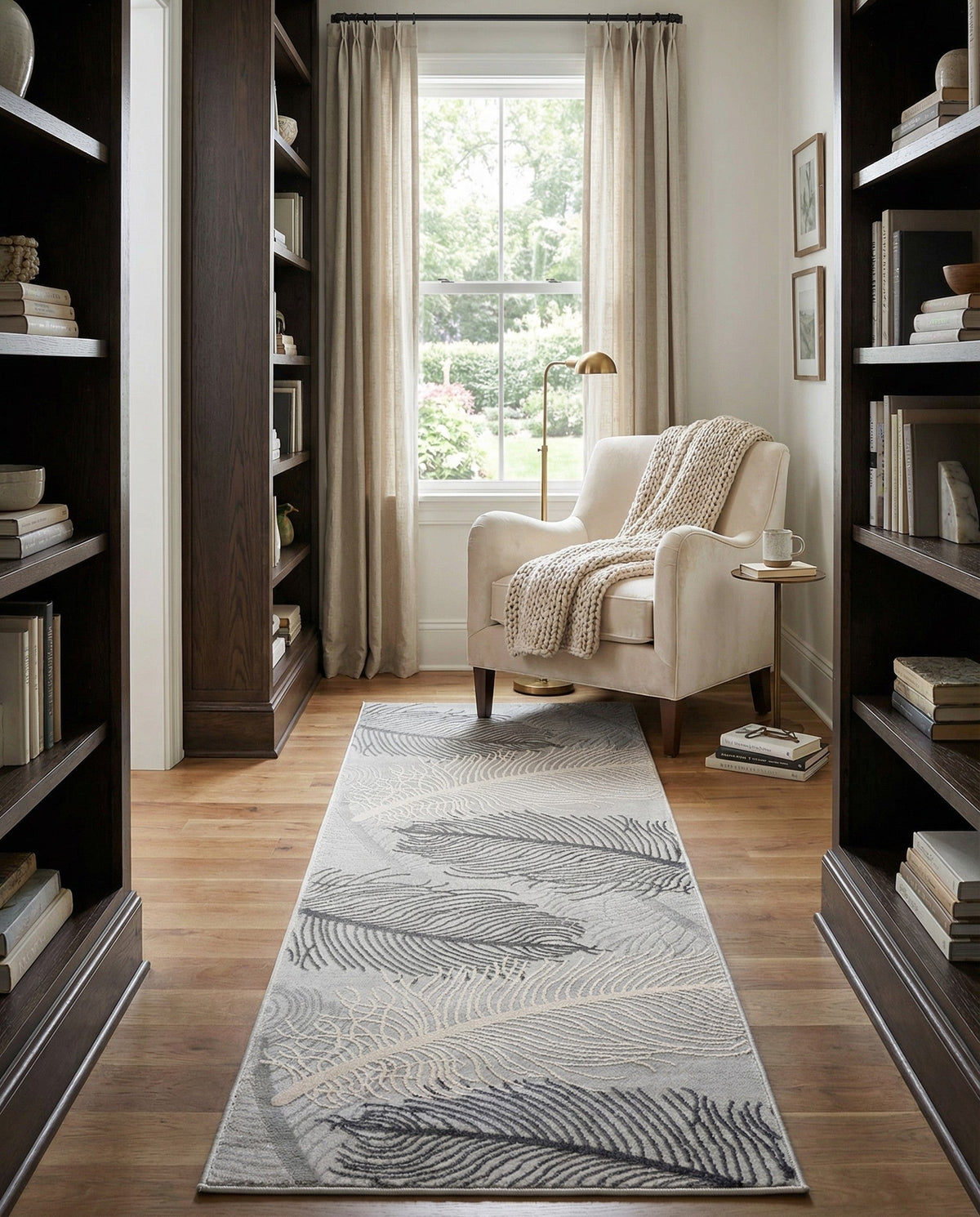 Bloomsbury Elegance Collection Area Rug -  Westminster Runner Gray  lifestyle 77