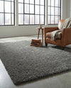 Cozy Comfort Shag Collection Area Rug - Haven (Smoke Gray) Rectangle Smoke Gray  lifestyle 12