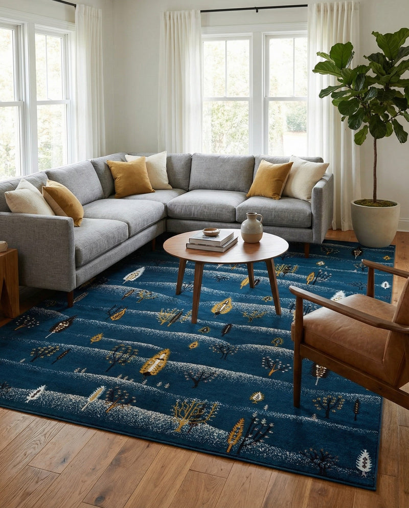 Coastal Haven Collection Area Rug -  Surfside Rectangle Blue  lifestyle 27