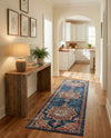 Eden Oasis Collection Area Rug -  Tranquility (Dark Blue) Runner Dark Blue  lifestyle 40