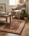 Casablanca Tapestry Collection Area Rug -  Marrakech (Coffee Brown) Rectangle Coffee Brown  lifestyle 3