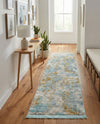 Arcadia Rugs Collection Area Rug -  Nirvana Runner Cream Blue  lifestyle 78