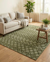 Garden Lattice Charm Collection Area Rug -  Pergola (Green) Rectangle Green  lifestyle 11