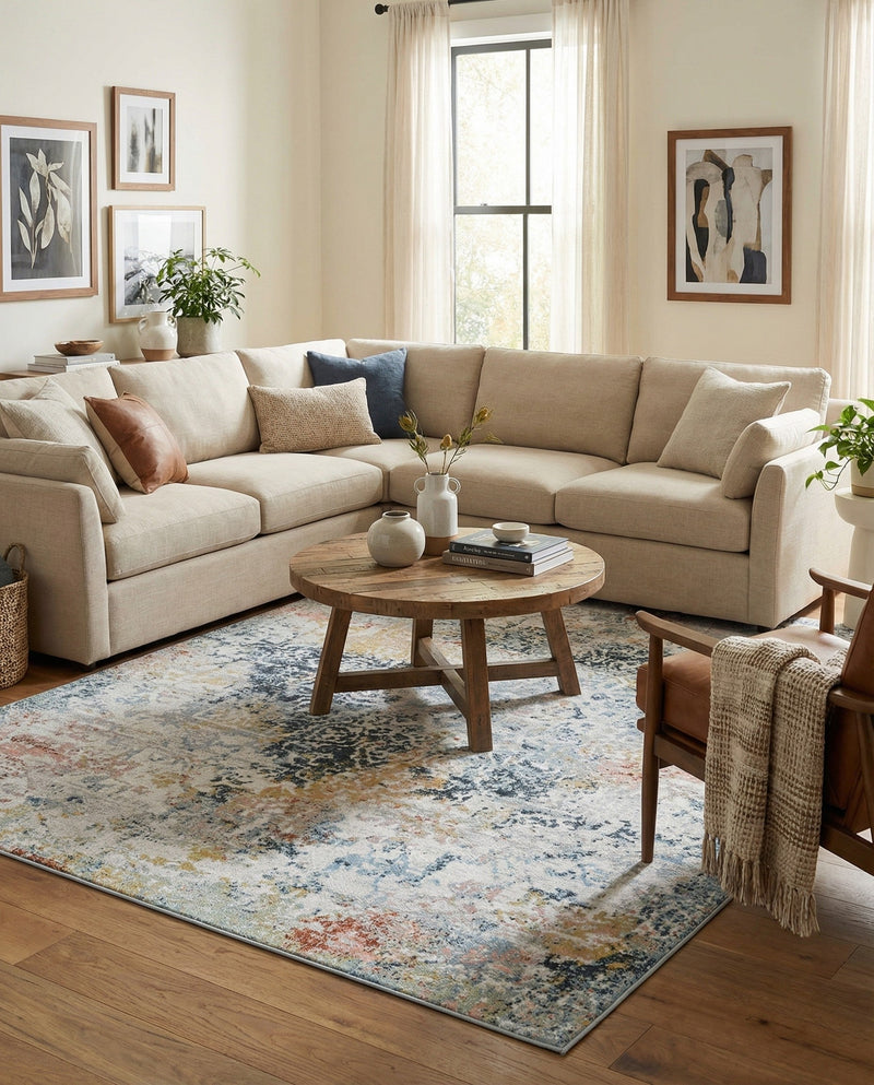Aegean Elegance Washables Collection Area Rug -  Serifos Rectangle Multi  lifestyle 70