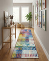 Urban Terrace Collection Area Rug -  Atrium Runner Multi  lifestyle 54