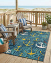Seaside Haven Rugs Collection Area Rug -  Lighthouse Rectangle Navy Blue  lifestyle 6