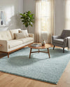 Cozy Comfort Shag Collection Area Rug - Haven (Sage Green) Rectangle Sage Green  lifestyle 4