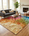 Urban Terrace Collection Area Rug -  Lawn Rectangle Multi  lifestyle 11