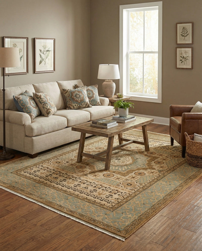 Ottoman Elegance Collection Area Rug -  Cappadocia Rectangle Cream  lifestyle 39
