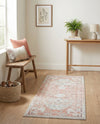 Parisian Elegance Collection Area Rug - Versailles (Rose Pink) Runner Rose Pink  lifestyle 67