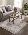 Rustic Charm Revival Collection Area Rug -  Meadowland Rectangle Purple  lifestyle 16