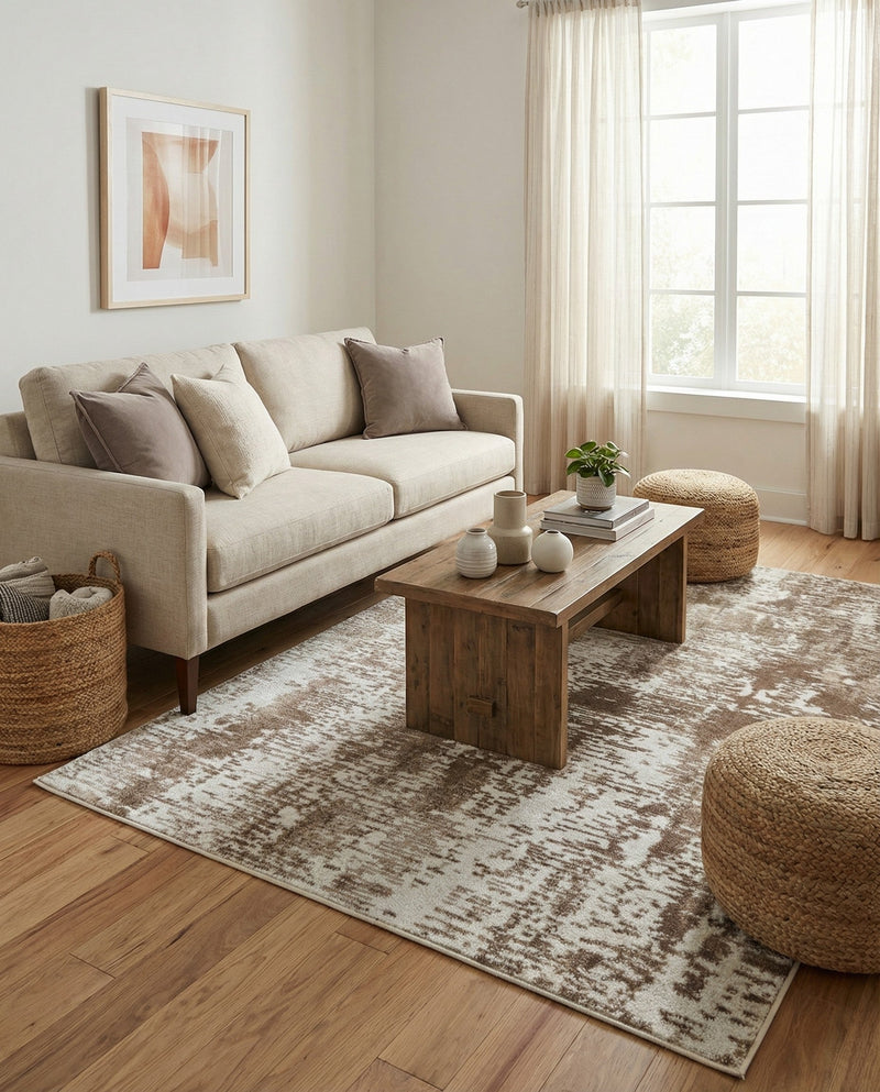 Coastal Haven Collection Area Rug -  Pelican Rectangle Ivory  lifestyle 26